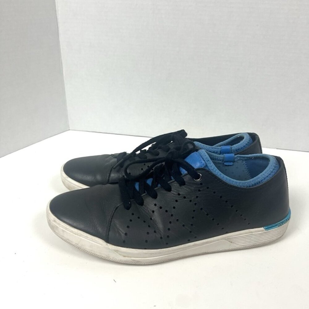 Navyboot Mens Casual Shoes Navy Blue Leather Sneakers EU 41 US 8 Built in‎ Sock